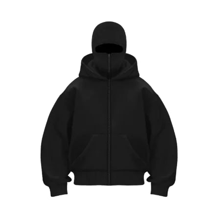 Fleece-lined Double Hooded Sweater